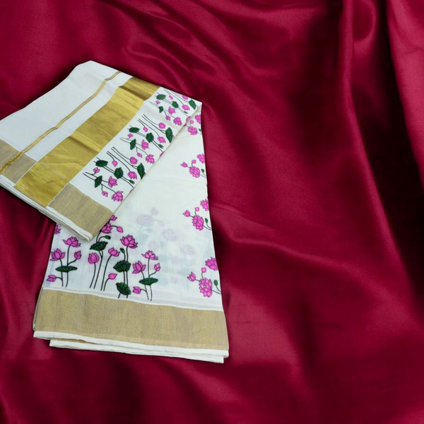 Tissue Set saree Lotus