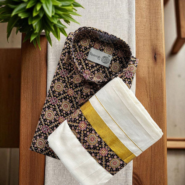 Ajrak Black Shirt