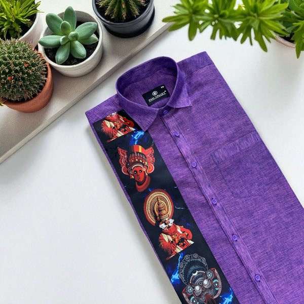 Digital print Purple Shirt