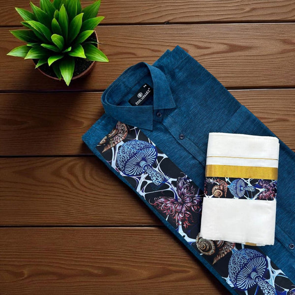 Digital print Blue Shirt