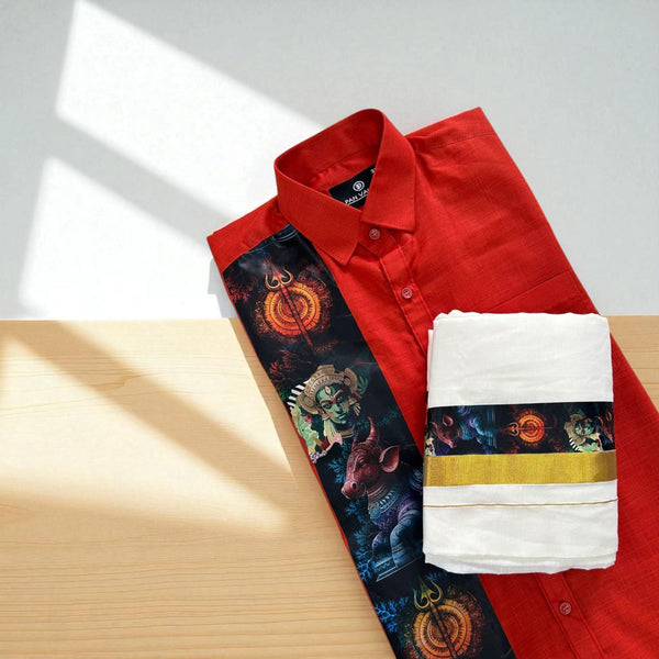 Digital print Red Shirt
