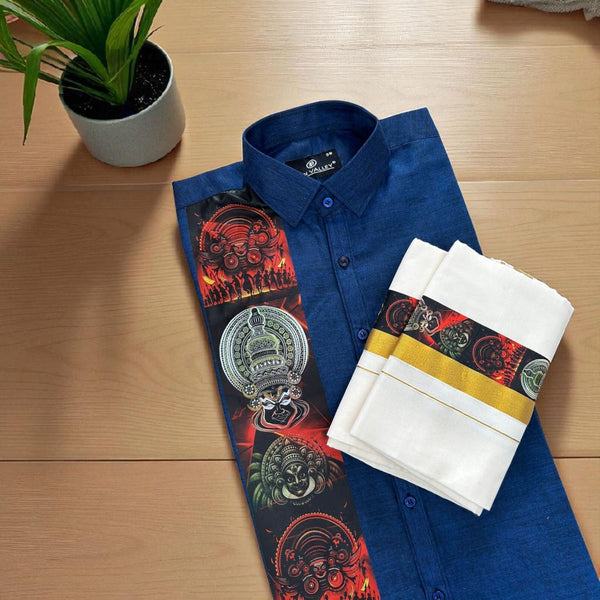 Digital print Blue Shirt