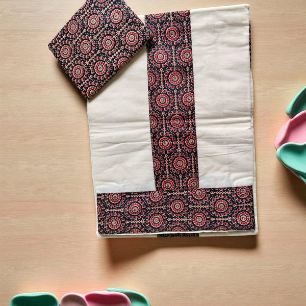 Ajrak Cotton Set saree