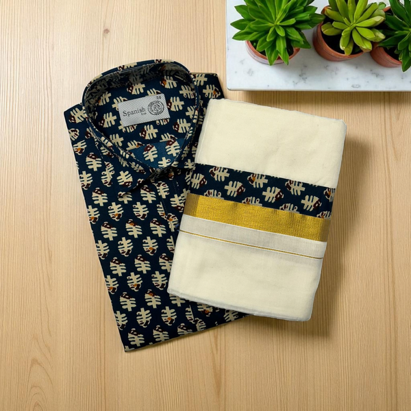 Ajark Deep blue Shirt