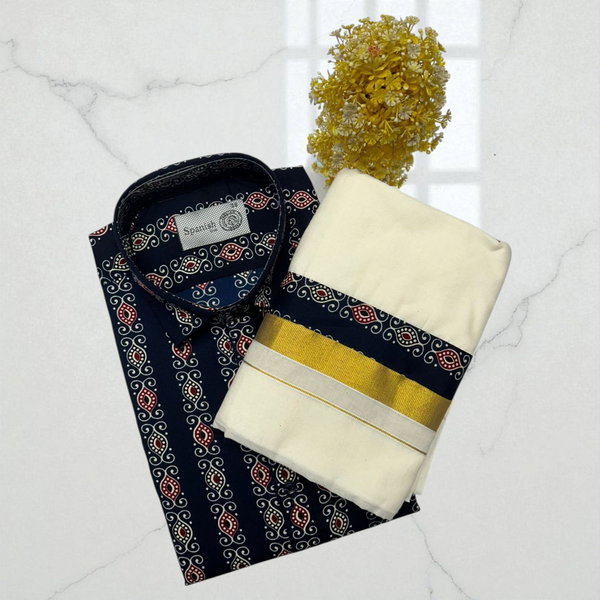 Ajrakh Deep blue Shirt