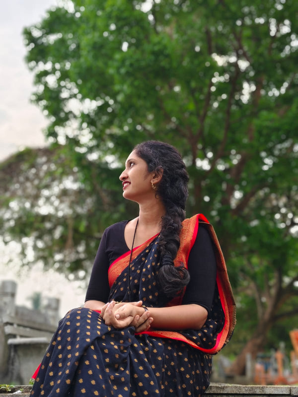 Banarasi Black Saree