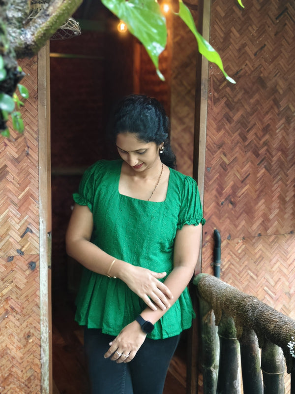 Evergreen  Crop Top