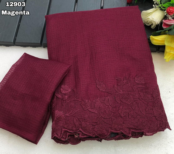 Kotta Silk Saree Marron.