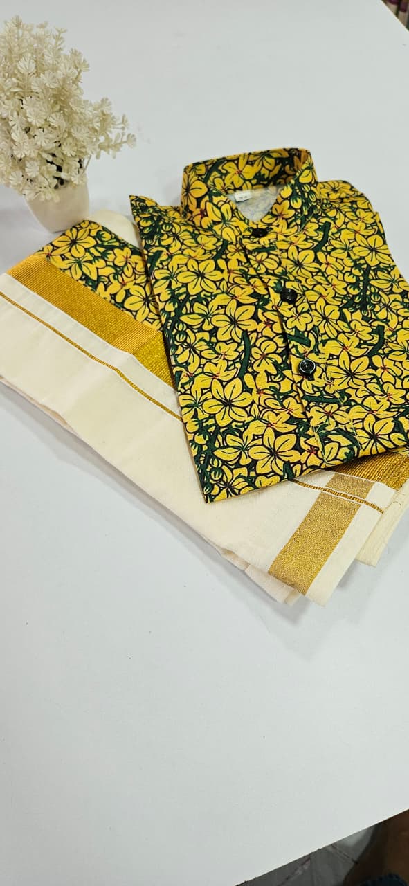Vishu Father and Son Combo (Shirt Mund )