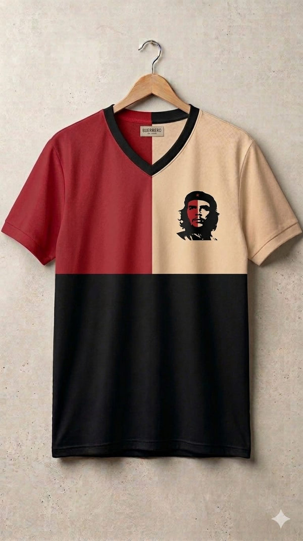 Che Guevara tri-tone geometric revolutionary tee