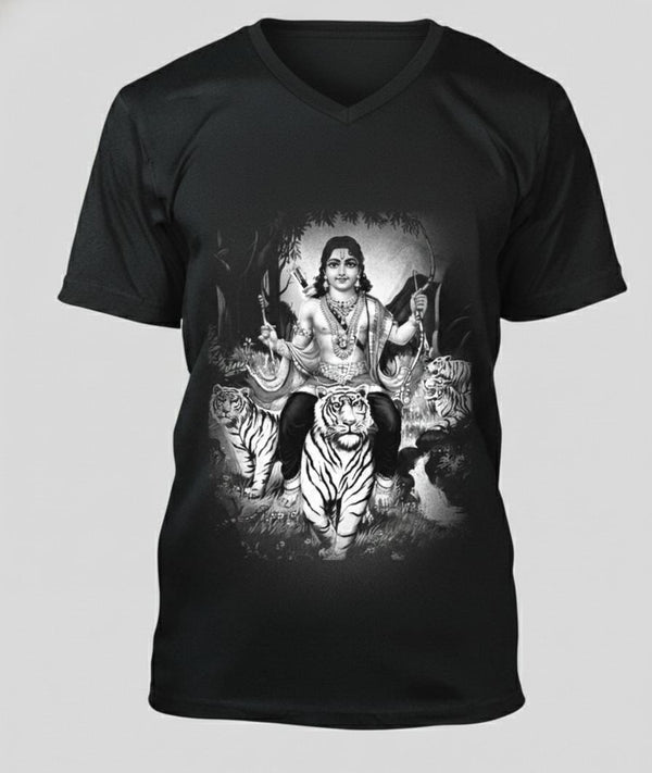Ayyappa Puli Vahana – Tiger Mount Devotional T-Shirt